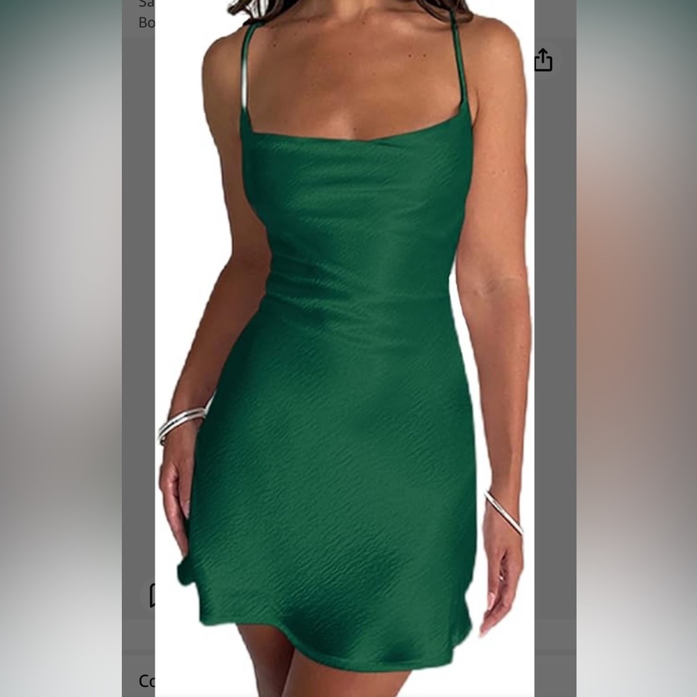 Dark green dress